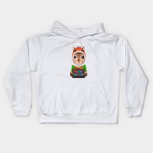 Christmas rabbit Kids Hoodie